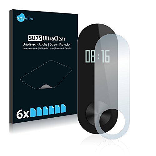 Savvies Xiaomi Mi Band 2 Protector Pantalla Pelicula Protectora  6 Unidades  Screen Protector