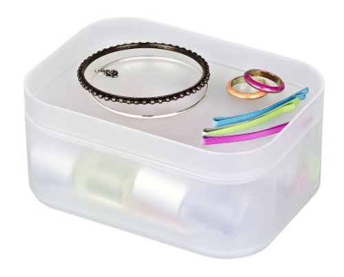 WENKO 20999100 Organizer Ice Cube S Weiß – stapelbar, Kunststoff – Polypropylen, 15.5 x 7 x 11.5 cm, Weiß - 4