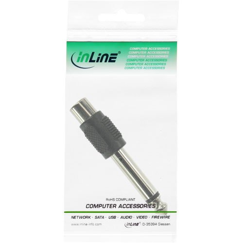 Audio Adapter – 6,3mm Klinke Stecker auf Cinch Buchse – Mono (5 Stück) - 2