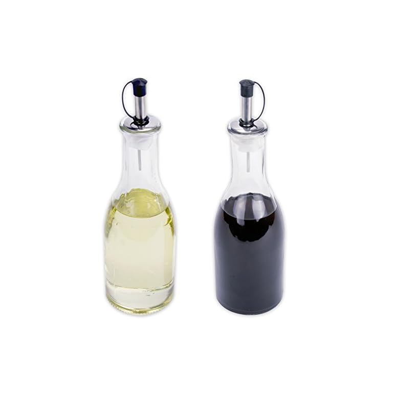 Ölflasche – 500 Ml Glas-Olivenöl-Flaschen, Essig-Spender-Set, BELIBUY
