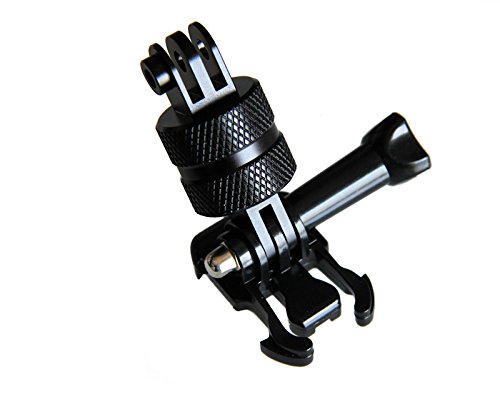 KRS - GD+P - Adattatore girevole a 360° con clip per videocamere per sport d'azione GoPro Hero 5 / 4 / 3, Activeon, A-Rival, DPpower, Garmin, QUMOX, Rollei, TomTom