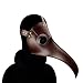 Produktbild Cvthfyky Leder Steampunk Full Face Pest Arzt Vogel Maske Long & Short Nase Schnabel Faux Cosplay Halloween Weihnachten Kostüm Requisiten (Color : Style3)