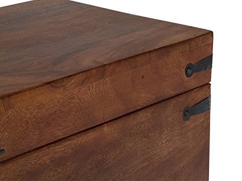 massivum Truhe Krelia 80x40x30 cm Akazie braun lackiert - 3
