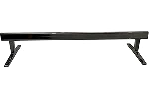 LEEFAI Pro szyna na podstrunnicę, metalowa mini szyna na deskorolkę, 20,6 x 6,9 x 3,8 cm – najlepsze przeszkody na podstrunnicy, kolor (czarny)