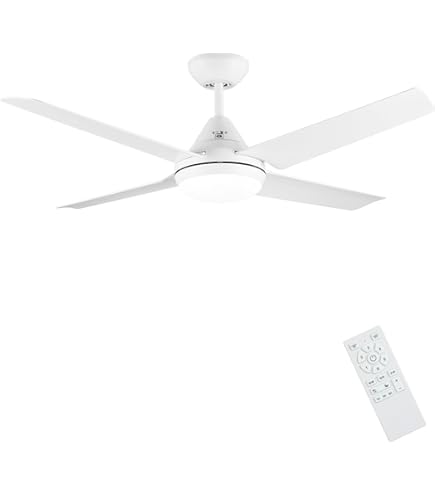 Mefine Plafondventilator met stil licht, 132 cm, grote