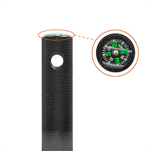 Grenhaven Feuerstein Feuerstahl im robusten Alugehäuse Silber oder Schwarz Feuerstarter Stift Länge 6 cm 9.000… - 5