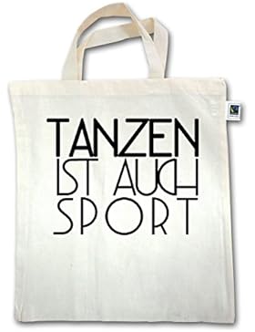 Statement Shirts - Tanzen ist auch Sport - Unisize - Natural - XT500 - Jutebeutel kurzer Henkel