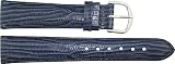 Armbanduhr lederarmband in Blau Leder - 19mm - - Schnalle in Silber Edelstahl - B19BluItr77S