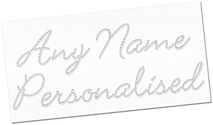 Personalise Sikh Hindu Name Diamantes Iron-on Transfers -Style 1 (1-5 Letters)