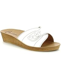 INBLU - Zapatillas de estar por casa para mujer blanco Bianco 41