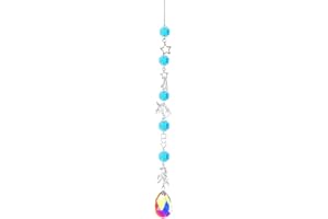 KARSEEN Crystal Glass Suncatcher,Handmade Rainbow Sun Cather Hanging Ornament with Prism Pendant for Window Garden Home Office Decoration (Horse)