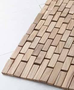 Elegante Tappeto In Legno Per Bagno Misura 50x90 Cm Amazon