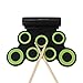 Produktbild Electronic Drum Set Roll Up Drum,7 Labeled Pads 2 Foot Pedals Kids Children Beginners (with Speaker and Built In reconterable Battery),Green