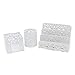 PIXNOR 3pcs Stifteköcher Butler Office - Stifteköcher ,Haftnotiz Halter, Aktenhalter (weiß)