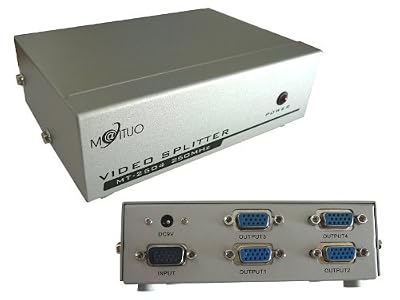 KALEA-INFORMATIQUE © - Splitter VGA 4 Ports - 250MHz - Affichez l'image d'une seule source vidéo VGA sur 4 écrans en même temps !