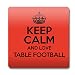 Produktbild Rot Keep Calm und Love Tisch Fußball Magnet Farbe 1066
