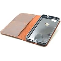 handgemachte echtes Leder-Mappenkasten fü Google Pixel XL Marlin Buch Wallet Retro-Stil mit Kreditkarte -Halter-Abdeckung für das Google Pixel 2 / 2 XL Segelfisch Fall flip-Cover Flip Case