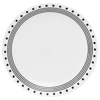 CorelleLivingware City Block Dinner Plates, 10.4-Inch, Set of 6