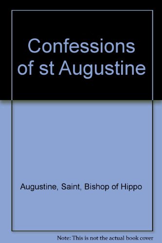 Confessions of st Augustine livre