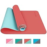 TOPLUS Tapis de Yoga, Tapis Gym - en TPE matériaux Recyclable, Ultra antidérapant et Durable, 183x61x0.6 cm, Non Toxique, Tapis de Sol pour Sport, Fitness