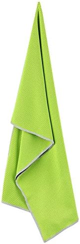 Snap Cooling Towel for Sports, Workout, Fitness, Gym, Yoga, Pilates, Travel, Camping &amp; More (Green)