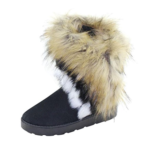 Preisvergleich Produktbild Hee Grand Damen Schneestiefel chinesisch 39 Schwarz