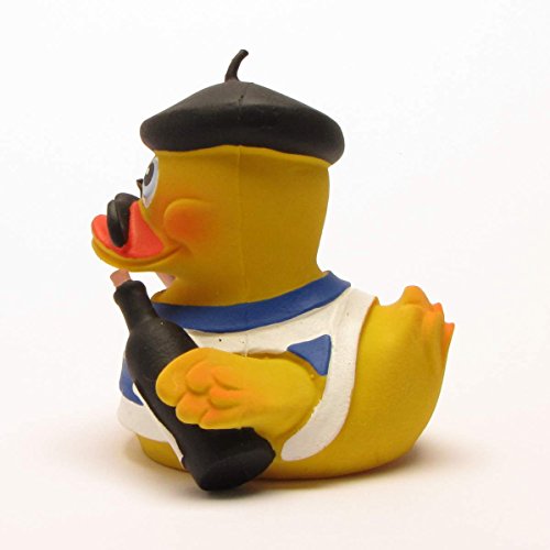 Duck au vine – Frankreich Badeente Quietscheentchen Gummiente Plastikente Quietscheente - 4