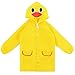 1-8 Year-Old Fashion Cute Baby Girls Baby Boys Skin-friendly Waterproof Raincoat Kids Poncho Animal Style Little Children Snow Rainy Day Wear Cute Cartoon Waterproof Hooded Raincoat Jacket All Seasons (Yellow, S)