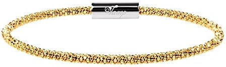 Vamp London Mesh Gold Skinny Bracelet