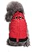 Produktbild GUOKAIXU Winter Pet Kleidung Reißverschlussjacke Baumwolle Kann auf Beiden Seiten Getragen Werden,Red,M