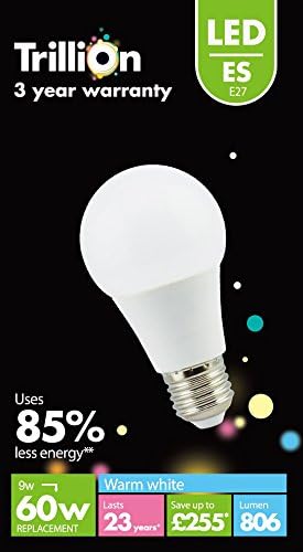 Trillion LED "GLS" Light Bulb, Glass, White, E27, 80 Watts