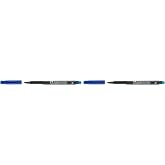Faber-Castell Asetat Kalemi M U&ccedil;, Mavi, Kalıcı Yazım, Asetat Silgili, CD, Cam ve D&uuml;z Y&uuml;zeyler İ&ccedil;in 2li paket