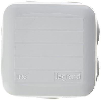 Legrand LEG94516 Boîte de dérivation carrée 65 x 65 x 40 mm fermeture par enclipsage Gris