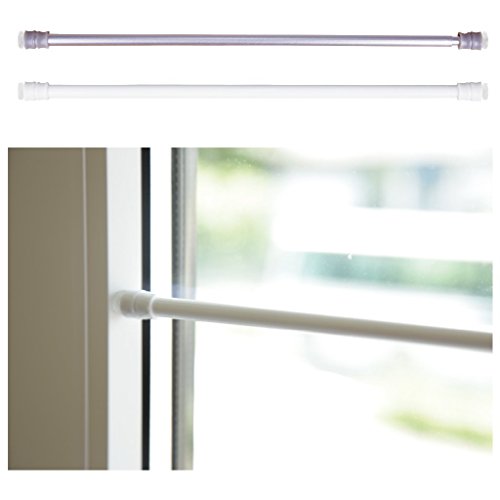 Klemmstangen mit Schraubtechnik ausziehbar, kein Bohren und kein Kleben, Auswahl: weiß – perlweiß, 80 – 120 cm - 2