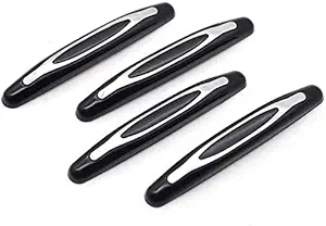 ZIHRA Door Guard Trim 4pcs Car Door Edge Guards Trim Cover Strip Corner Bumper Anti-Collision Scratch Protector (Black)