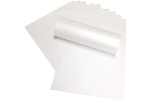 Syntego - Papel brillante blanco nacarado A4 (120 g/m², doble cara, apto para impresoras láser y inyección de tinta (50) (blanco)