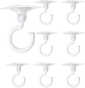 8 Pezzi Ganci Autoadesivi Trasparenti Gancio Rotativo a 360 Gradi Gancio Adesivo Potente Soffitto Ganci a Muro Senza Perforazione per Bagno | Leroy Merlin