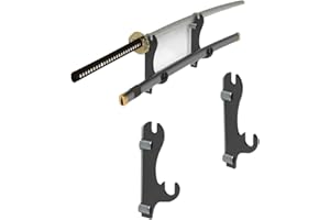 NSXIN Schwerthalter Katana Halterung Verstellbarer Schwertständer Wakizashi Waffenständer Schwert Wandhalterung Wandmontierter Acryl Schwerthaken Für Standard Swords