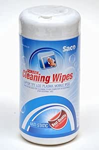 Saco Screen Cleaning Antibacterial Wipes for Laptop, Desktop, LCD, LED
