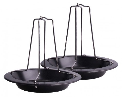 2er SET Hähnchenbräter - Hähnchen Ständer - Bräter - Hähnchen Grill - Hähnchengriller - Geflügelbräter - Geflügel - Brathähnchen