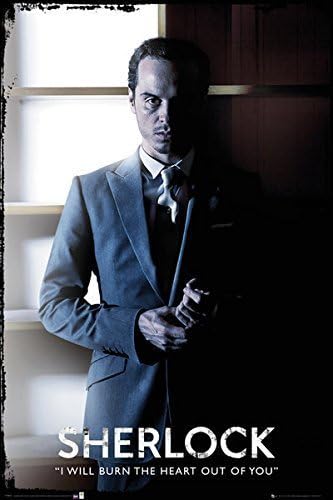 Sherlock - TV Show Poster / Print (James Moriarty - I Will Burn The Heart Out Of You) (Size: 24" x 36") by Movie Posters USA