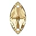 Produktbild Swarovski Zirkonia Navette zum Aufnähen Stein 12 x 6 mm GOLDEN SHADOW 1 Stück