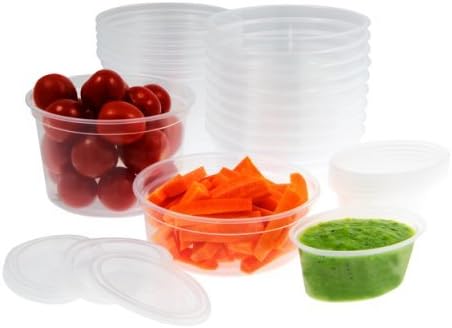 Mummy Cooks - Baby Led Weaning Set - 20 pots and lids for Finger Food and Dips