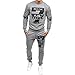 Produktbild Binggong Herren Shirt,Herren Herbst und Winter Baumwolle Rundhals Muscle Printing beiläufige Sweatshirt Sportbekleidung