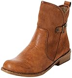 Absatzhöhe: 0 - 3 cm Rieker Damen 727K1 Stiefeletten, Braun (Chestnut/REH 22), 39 EU