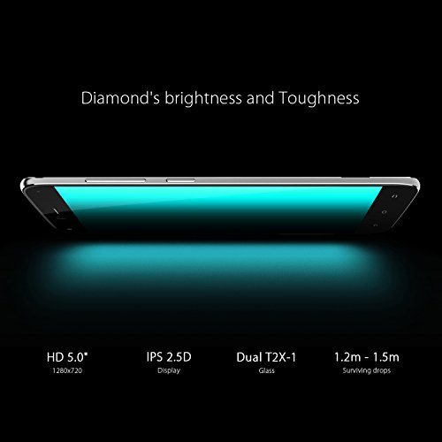 Smartphone Ohne Vertrag UMIDIGI Diamond X (5.0 Zoll Display, 4G Dual SIM, Android 6.0, 2GB RAM 16GB Speicher)-Schwarz / Gold
