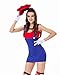 Produktbild thematys Super Mario Luigi Mütze + Kleid + Bart + Handschuhe - Kostüm-Set für Damen - perfekt für Fasching, Karneval & Cosplay