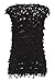 Roman Originals Women's Black Textured Knitted Open Longline Gilet Sizes 10-20 - 12