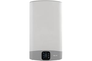 Ariston Velis Wifi - Termo Eléctrico 50 Litros Plano Bajo Consumo, Calentador de Agua Eléctrico Horizontal y Vertical 50,6x27,5x77,6 cm Fabricado para Instalación en España