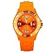 Produktbild Armbanduhr Unisex Silikon Gummi Neuer Stil Mit Datum Für Jungen Und Mädchen Geschenk - Orange